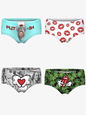 Sexy Women's Cute Friut Low-waist Panties Briefs Underwear Digital Printing 3D Panties Seamless