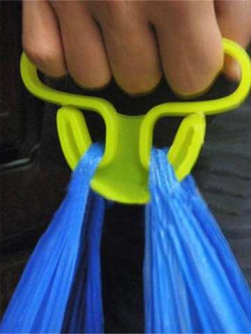 Carry Food Machine Ergonomic Shopping Hook Rails Good Helper Plastic Weight Capacity Shopping Bag Hooks