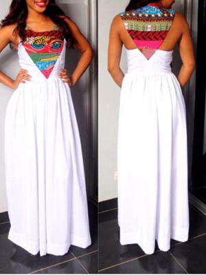 Woman' s Fashion Lady Sexy Slim Long Dress Casual Digital Print Dress Night Club Party Maxi Dress