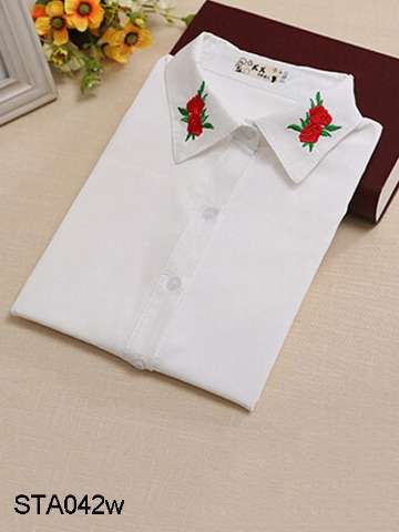 Women Fashion Chiffon Blouses Casual V-Neck Long-Sleeve Blouses Lady Floral Printed Loose Fit Chiffon Blouses