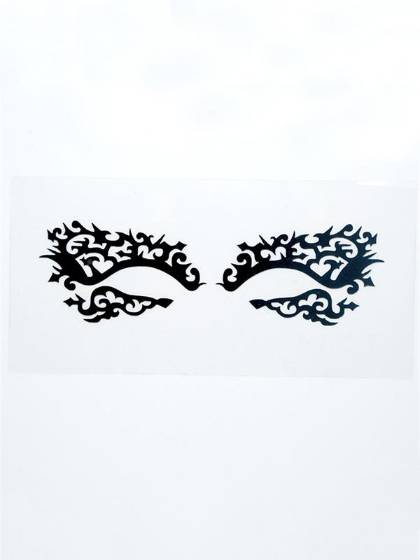 Hollow Out Lace Eyeshadow Sticker Makeup Artistic Fire Design Eye Mask Party Cosmetic Face Tattoo