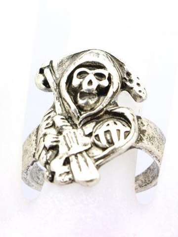 Punk Cool Fashion Skull Ring Hot Stunning Soild Silver Stainless Steel Death Sons Of Anarchy Biker Size 7~12