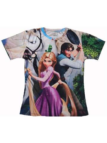 New Fashion Unisex Short Sleeve Cartoon Characters T Shirt Print Tees Casual Slim Fit Tops