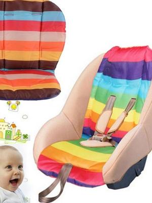 New Mat Waterproof Rainbow Stroller Pad Automobile Seat Cart Baby Support Protection