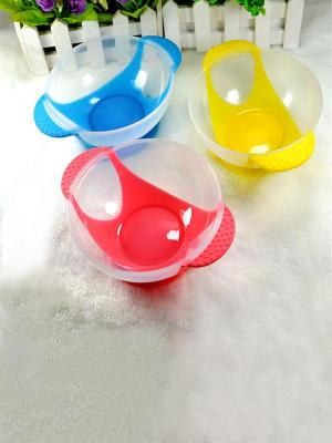 1 pc Baby Kids Suction Cup Bowl Tableware Dishes Gravity Bowl Slip-resistant Tableware Set for Learning Dishes