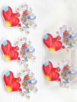 Christmas Decoration Resin Christmas Sock Slide Charms DIY Accessory Fit Brooch Pendants Holiday Gift