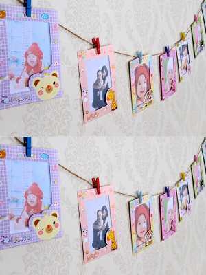9 pcs/lot 6 Inch DIY Wall Hanging Cute Animal Paper Photo Frame For Pictures