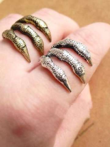 Unisex Cool Fashion Vintage Punk Eagle Talon Ring Finger Rings Finger Tips Gifts Punk Jewelry