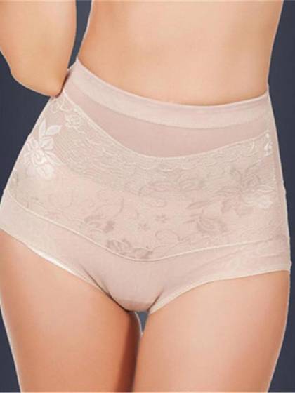 Women's Nude Shapewear Control Lace Panties Hi-Waist Enhancer Waist TrainerPostnatal shapewearTummy Control,Slimmer,Bustiers,sexy lingerie,gifts for women Postnatal shapwear