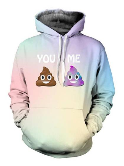 Women Fashion Funny Friends Pattern Long Sleeve Pattern Hoodies Pullovers Hipster Outwear