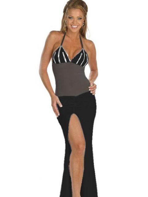 Women Perspective Full Length Long Dress Evening Sexy & Club Night Gown