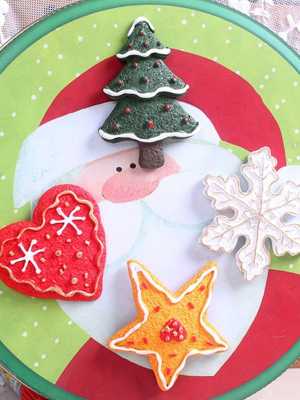 Cute Retro Christmas Creative Fridge Magnets Clasp Resin Refrigerator Magnet Home Decoration New Year Gifts