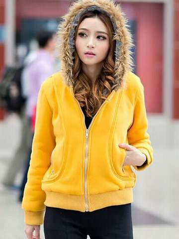 Fall Fashion Long Sleeve Warm Hoodies Sweatshirts Top Pullovers Outwear Jacket Coat