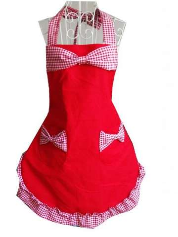 Fashion Cute Bowknot Lace Princess Cotton Sleeveless Aprons Home Kitchen Cleaning Support