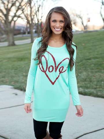 New Women's Slim Fit Long Sleeve Casual Long Tops Plus Size Printing Hip Package T-shirt