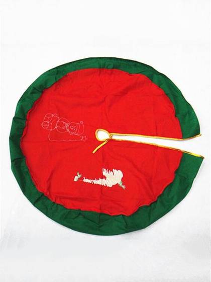 1Pc 90cm Christmas Tree Skirt Christmas Tree Christmas Supplies & Christmas Scene Decorations