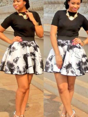 Sexy Women 2 Pieces Set Party Short Sleeve Vintage Prom Mini Dress M L XL 2XL