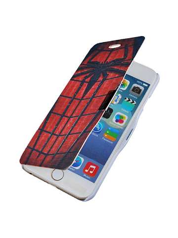 Cool Fashion Magnet Buckle Phone Cover Artificial Leather Phone Case for Iphone 6S Cool Spider