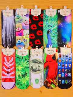3D Print Unisex Cotton Sock Sport Short Socks Ankle Casual Sock Lover Socks Gifts Punk Style Socks