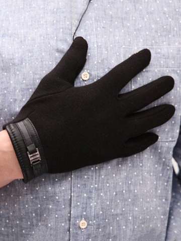 Fashion New Winter Warm Gloves Phones Pad Touch Gloves Plus Velvet Bicycle Drive Gloves
