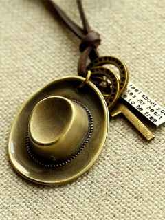 New Hot Sale Fashion Jewelry Copper Alloy Cross Pendant Charms Leather Necklace for Men/Women Gift