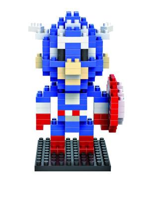 Loz Blocks Captain America Steve Rogers The Avengers Mini Model Action Figure Diamond Building Blocks Gift for boys
