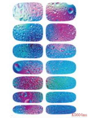 Women's  DIY Makeup Mysterious Black Fantasy Pattern Nail Art Decals Nails Wraps  Nail Tools Manicure