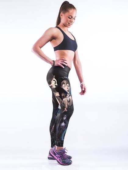 Women's Digital Fashion Pritting Slim Leggings Full Pants Stretchy Tight Pants Sports Pants Leggings