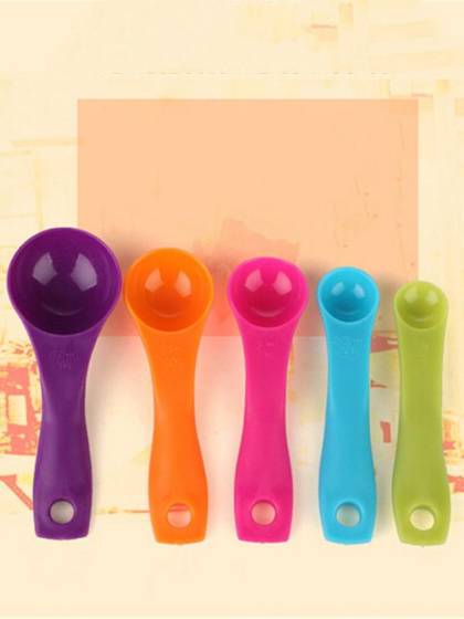 5x Colorful Measuring Spoon Set Food Grade Baking Tools Kitchen Tools