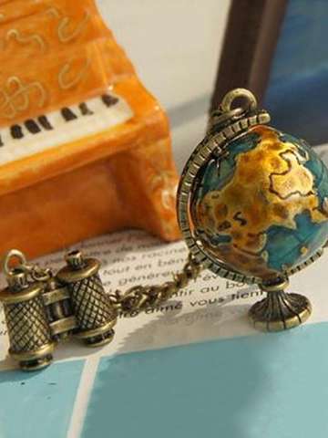 Arrival Fashion Design Hot-Selling Retro Globe Telescope Ball Necklace Women Necklace / Sweater Chain Jewelry For Women