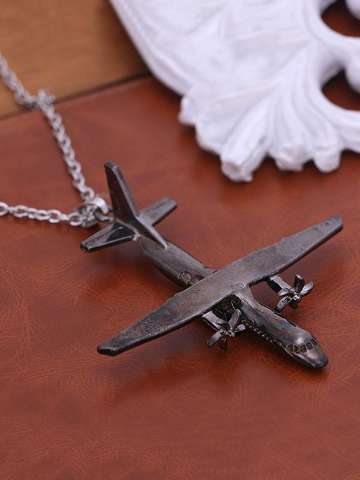 New Fashion Aircraft Pattern  Chain Pendant Necklace Jewelry Accessories