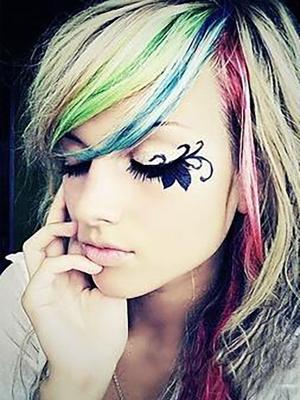 A Style Sheet Color Gradients Five Card Curls Wig Hair Pieces