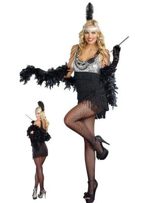 Deluxe Paillettes Razzmatazz 20s' Flapper Firl Costume Fancy Party Dress Halloween Costumes