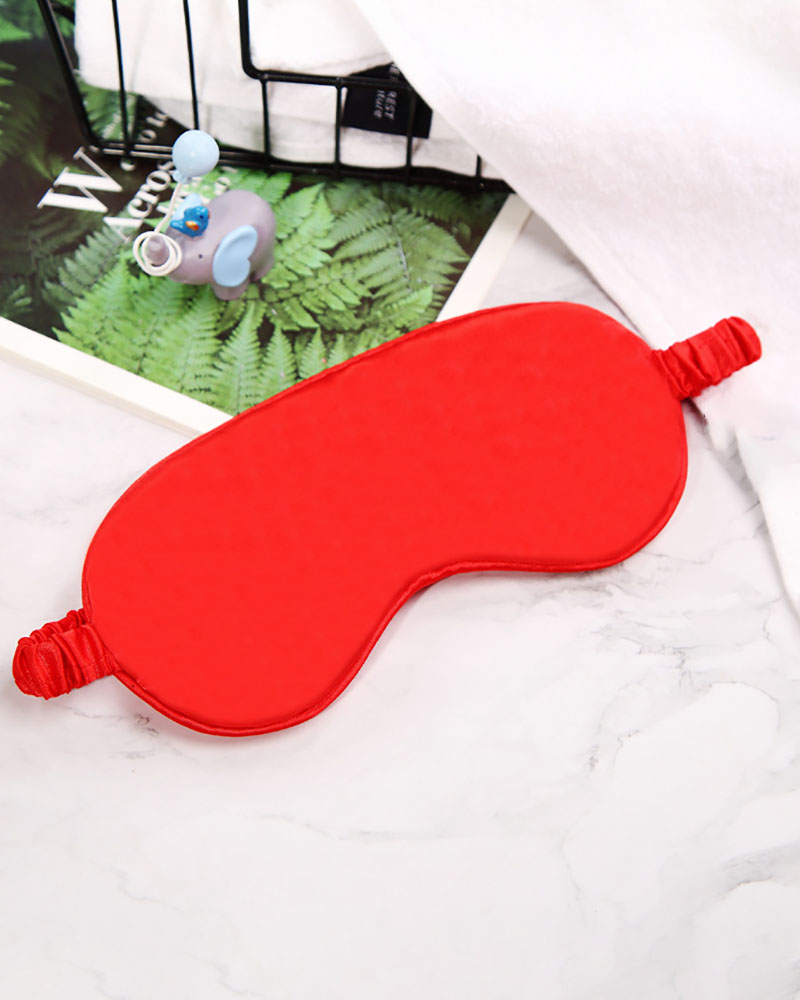 

Silk Sleep Mask Eye Mask Eye Sleep Shade Cover, Red