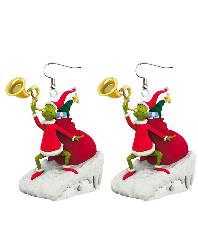 

1Pair Christmas Graphic Shaped Drop Earrings, Style8
