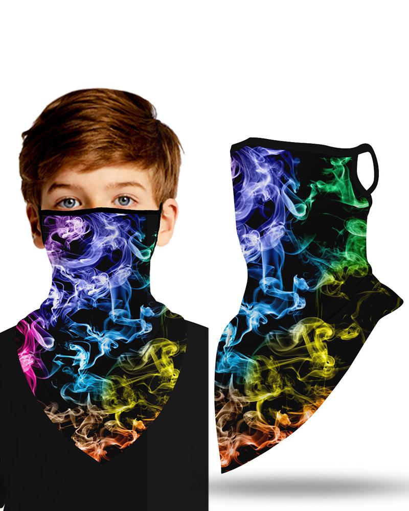 

Colorblock Breathable Ear Loop Face Cover Windproof Outdoors, Multicolor