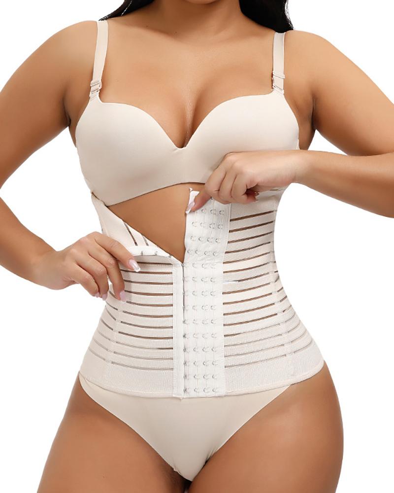 

Tummy Control Waist Trimmer Cutout Waist Trainer Belt, Nude