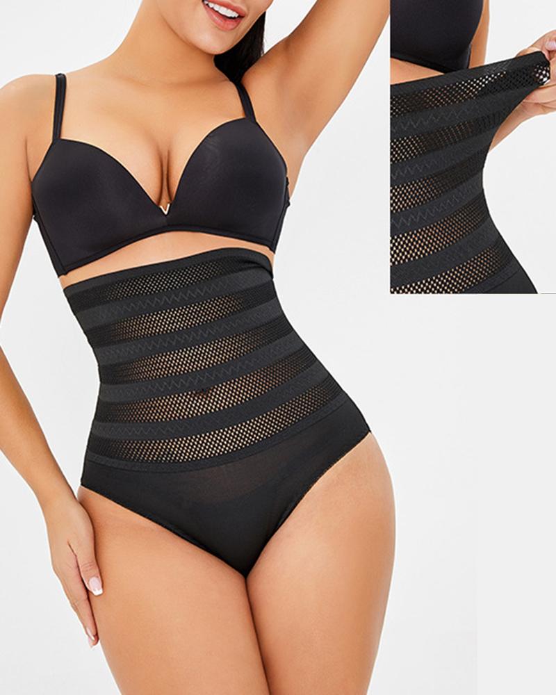 

Breathable High Waist Tummy Control Butt Lifting Shapewear, Black