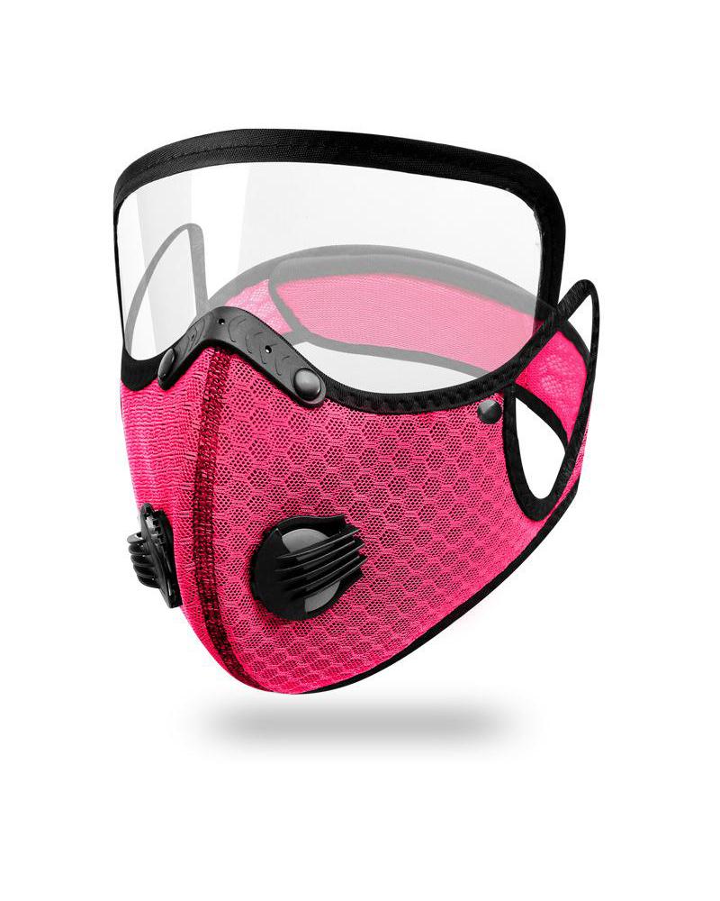 

Activated Carbon Filter Bicycle Anti-dust Mask, Hot pink