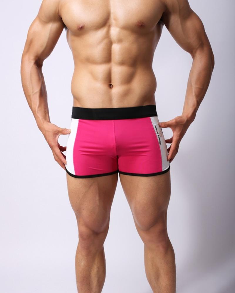 

Color Block Skinny Underpants, Hot pink