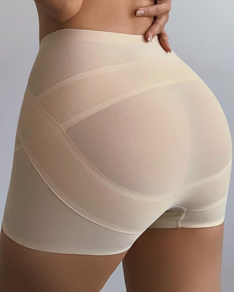 

Butt Lifting Tummy Control Seamless Body Shaper Shorts, Nude