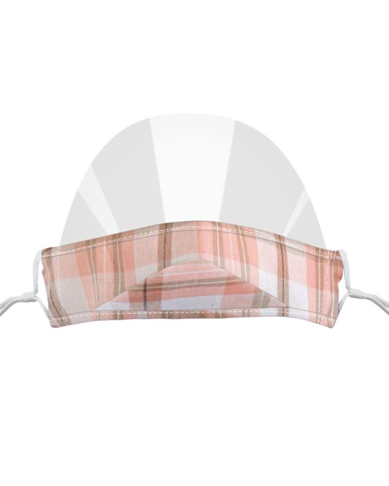 

Grid Visible Anti-fog Face Mask, Pink