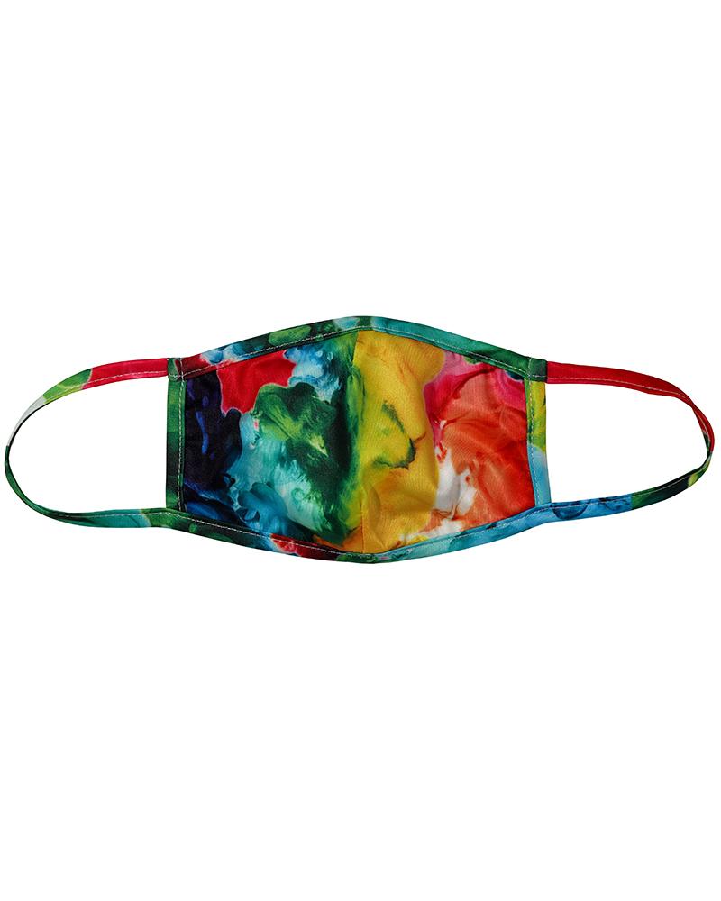 

Tie Dye / Starry Sky Print Colorblock Breathable Mouth Mask, Yellow(splash link)