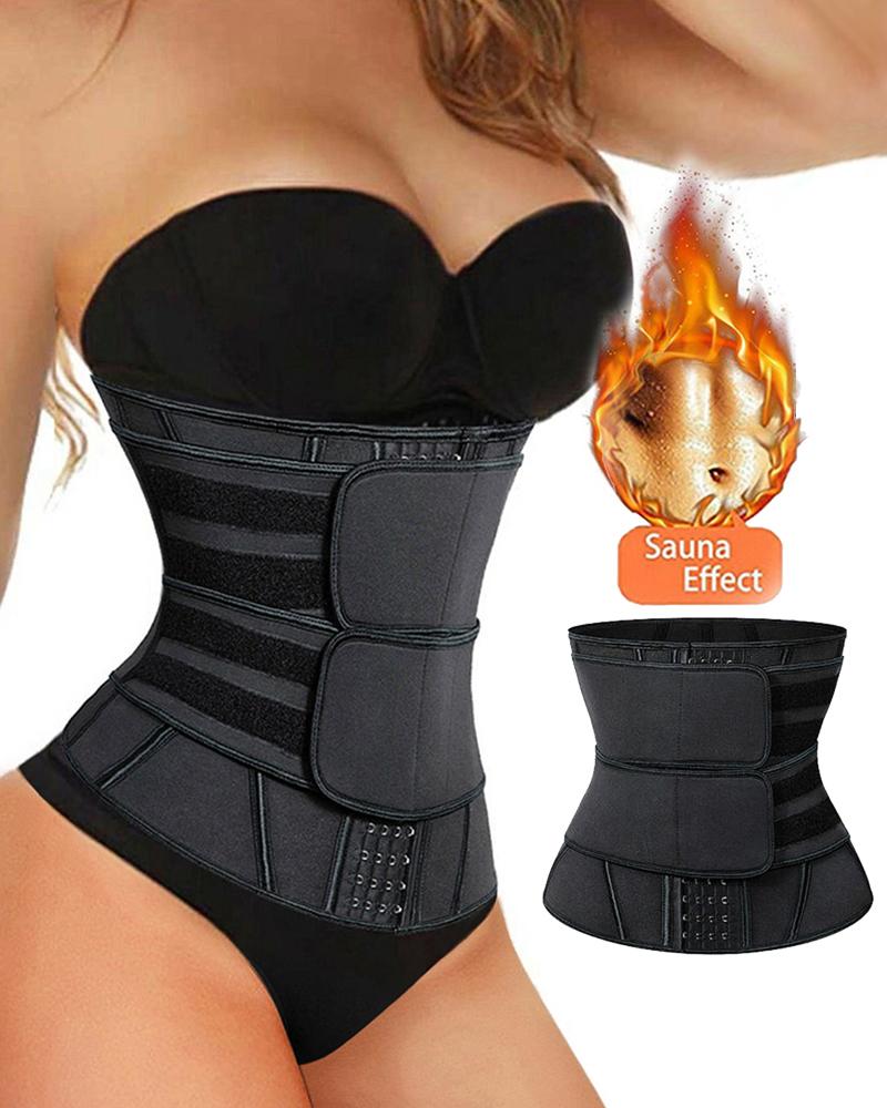 

Waist Trainer Slimming Neoprene Belt Sweat Shapewear, Black