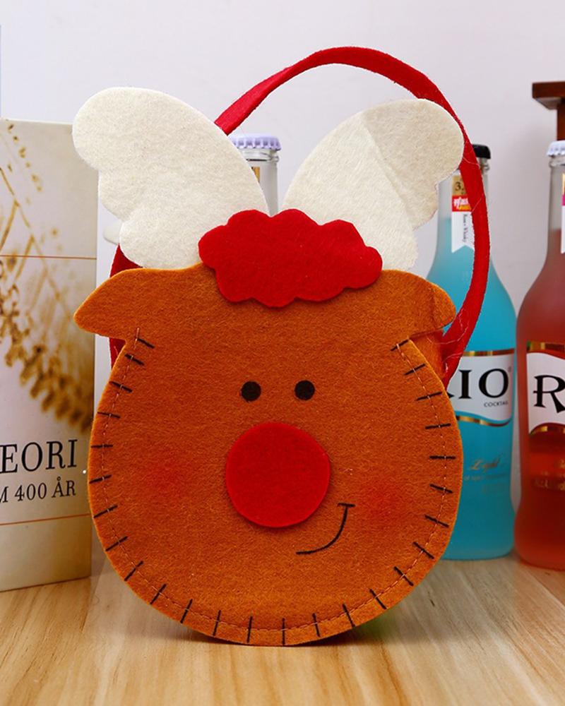 

Christmas Decoration Cartoon Santa Elk Gift Candy Snowman Bag, Style3
