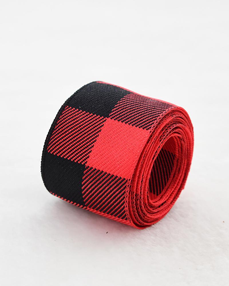 

1Roll Christmas Plaid Colorblock Decorative Tape, Style3