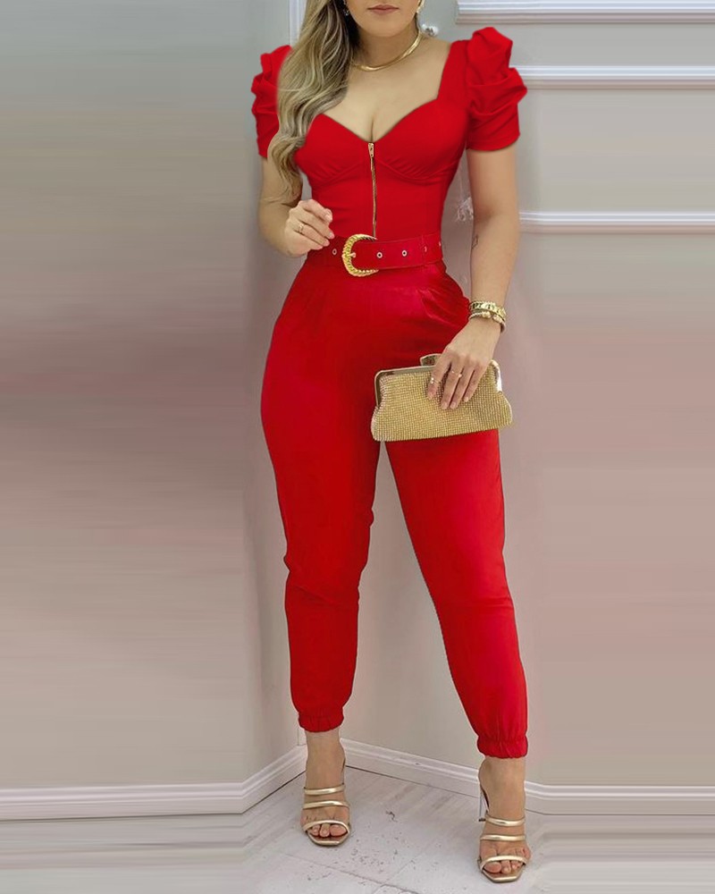 Ivrose red jumpsuit online