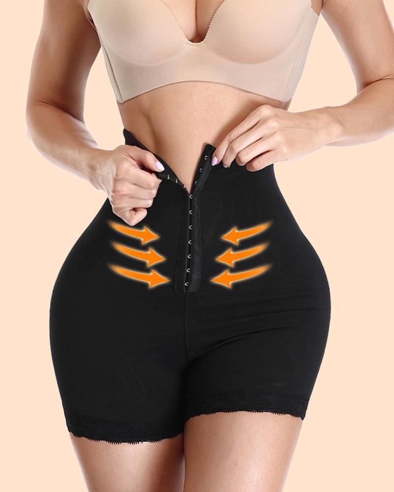 

Plus Size High Waist Butt Lifting Panty Postpartum Tummy Control Shaping Underwear Body Shaper, Black