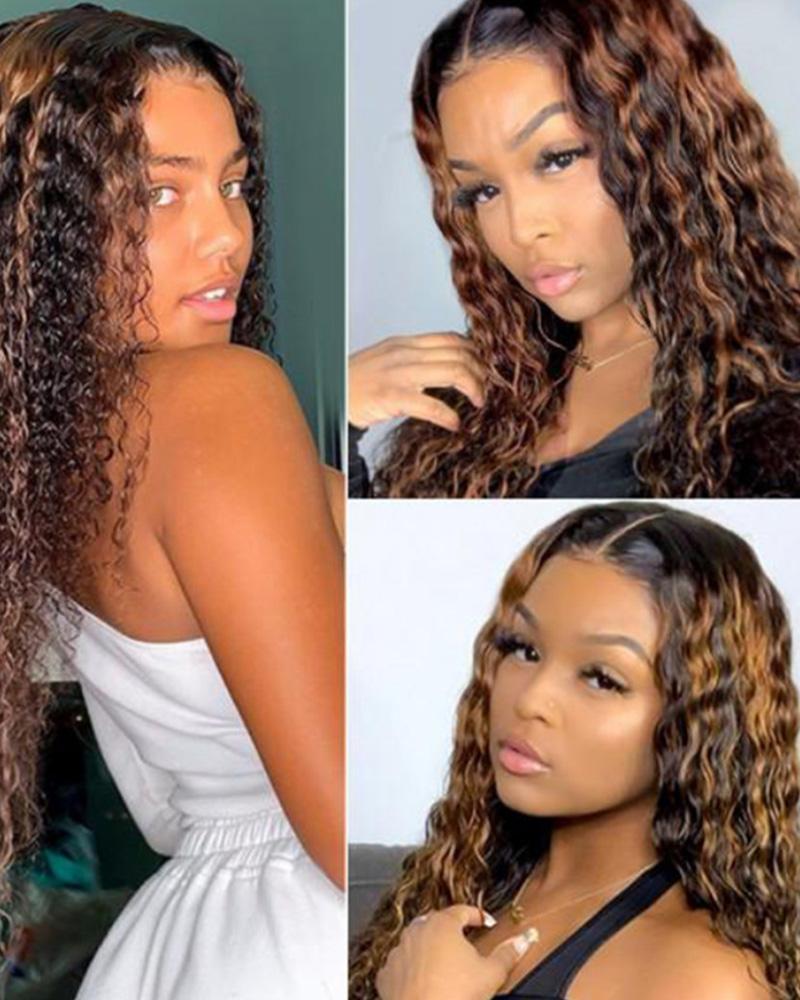

26Inch Long Afro Curly Wigs African American Women Kinky Curly Hair Wig Synthetic Bouncy Fluffy Wavy Wigs, Brown