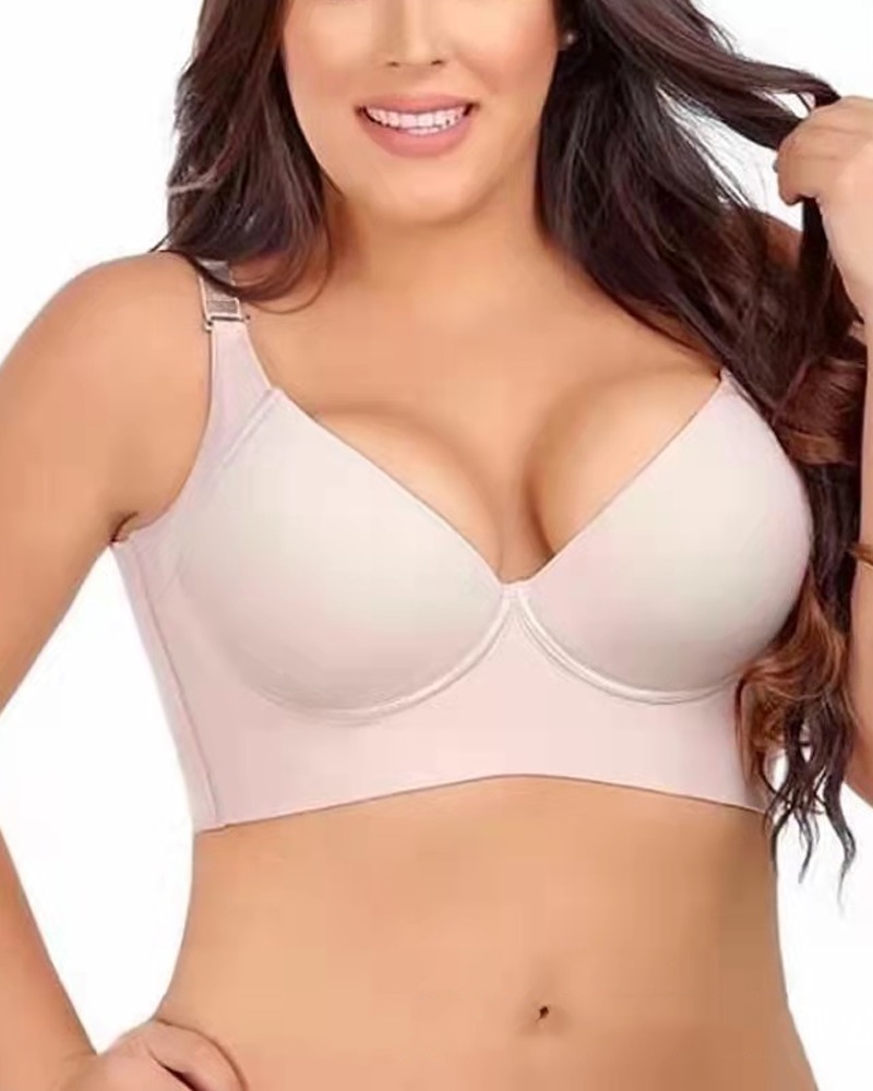 

Fashion Deep Cup Push Up Bra, Nude